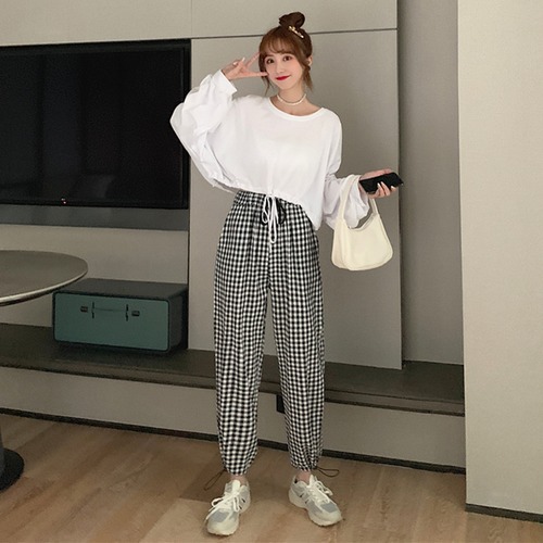 ✞ ショートギャザーTシャツ カジュアルパンツ きれいめ☆ ロング ✞ゴスロリ SM ミリ 甘ロリ クラロリ 和ロリ エレガント 黒ロリ 姫ロリ 華ロリ BB-BB8772262