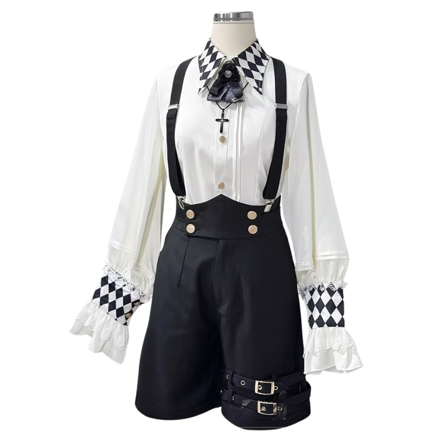 アリパイ　コルセットハーフパンツ　王子服　ロリィタ　ロリータ　ゴシック　男装 アリパイ コルセットハーフパンツ 王子服 ロリィタ ロリータ