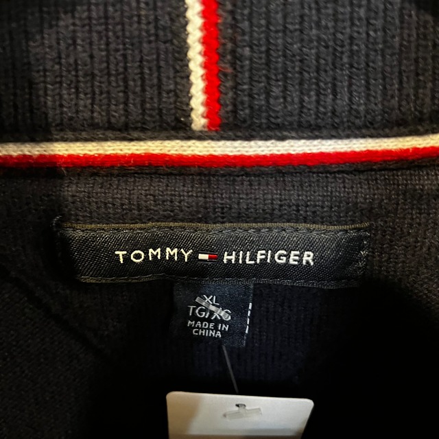 tommy hilfiger cotton half zip knit | ShuShuBell シュシュベル online shop