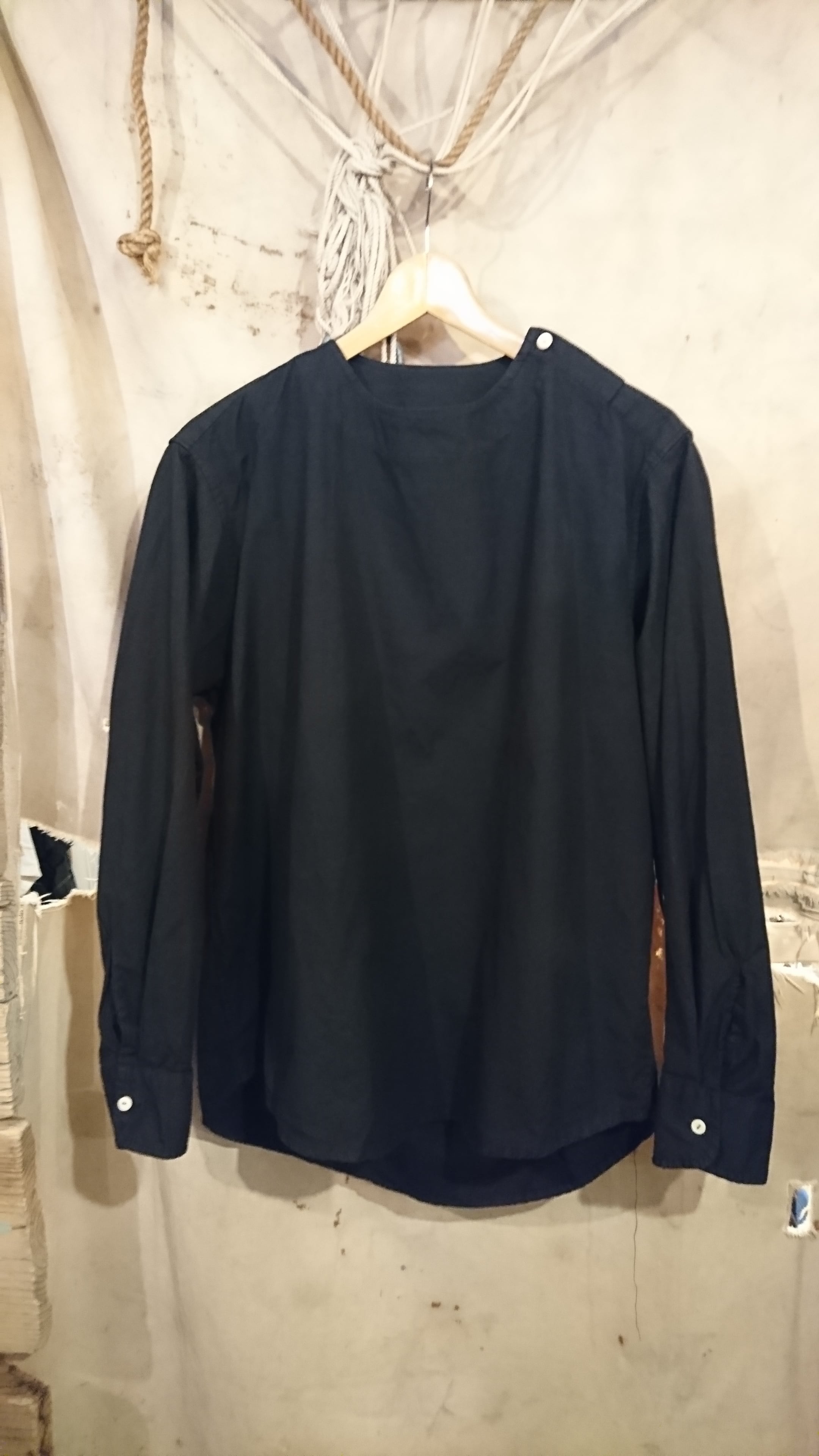 "ROMANIA ARMY SLEEPING SHIRT" BLACK DYE⑮