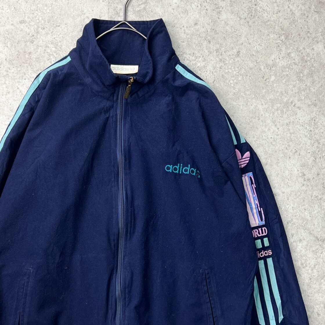 80s 80年代 アディダス adidas ベロア トラックジャケット ジャージ  