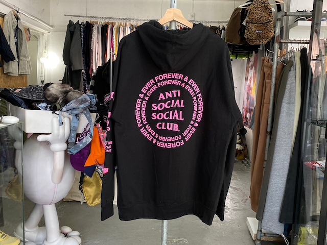 ANTI SOCIAL SOCIAL CLUB MANTRAS HOODIE BLACK LARGE 104485