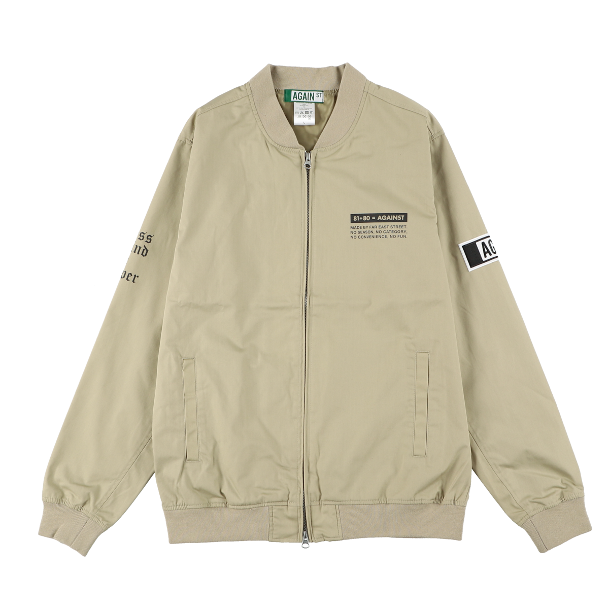 AGAINST Crew Jacket/ BEIGE