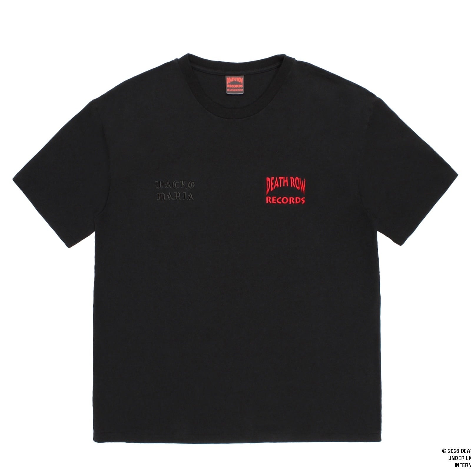 トップス wackomaria / DEATH ROW RECORDS Tee WACKOMARIA DEATH ROW RECORDS WASHED HEAVY WEIGHT CREW NECK T-SHIRT