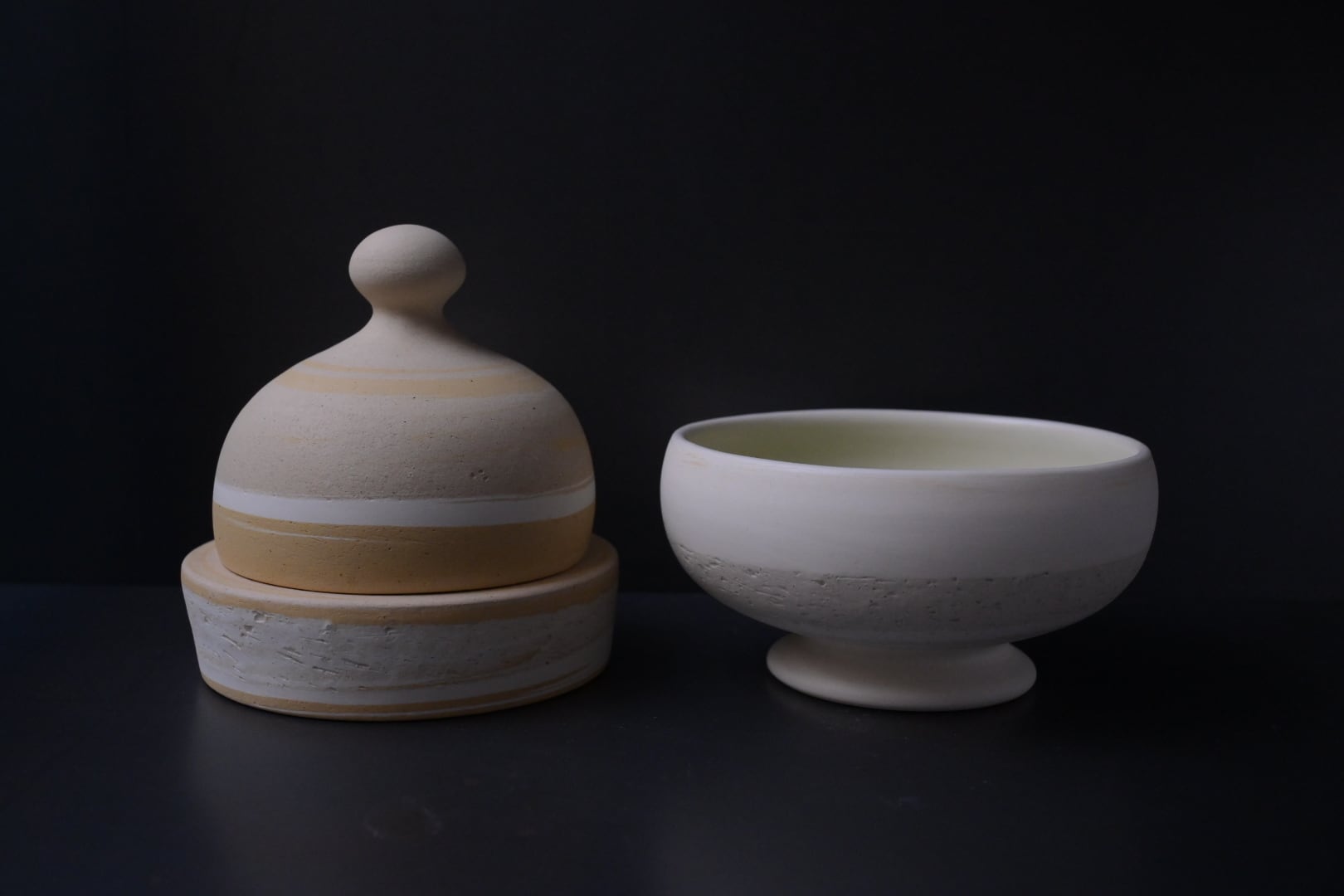 藤居奈菜江　ボウル 藤居奈菜江 練り込みボウル 白 | 鎌倉倶楽部 茶寮