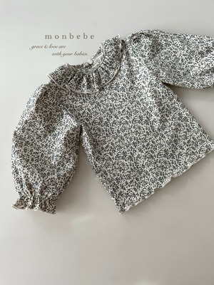 送料無料【ご予約】grass puff T /monbebe