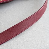 セリーヌ ロミー ミディアム カーマイン レッド ショルダーバッグ