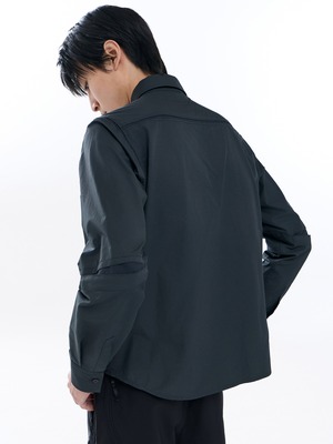 【26AW | MEN】 SAN SAN GEAR サンサンギア / シャツ / PANELED SHIRT / SG26FWTOLT001