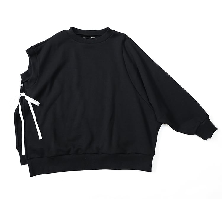 One sleeve pullover kids L(115-130) / Black