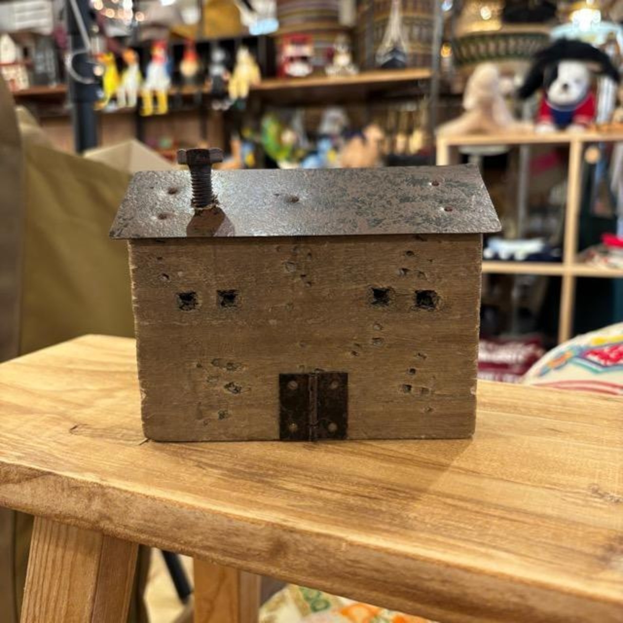 China Wood House Object 2Type 中国 ウッドハウスオブジェ 2種 置物 インテリア雑貨 ギフト 飾り
