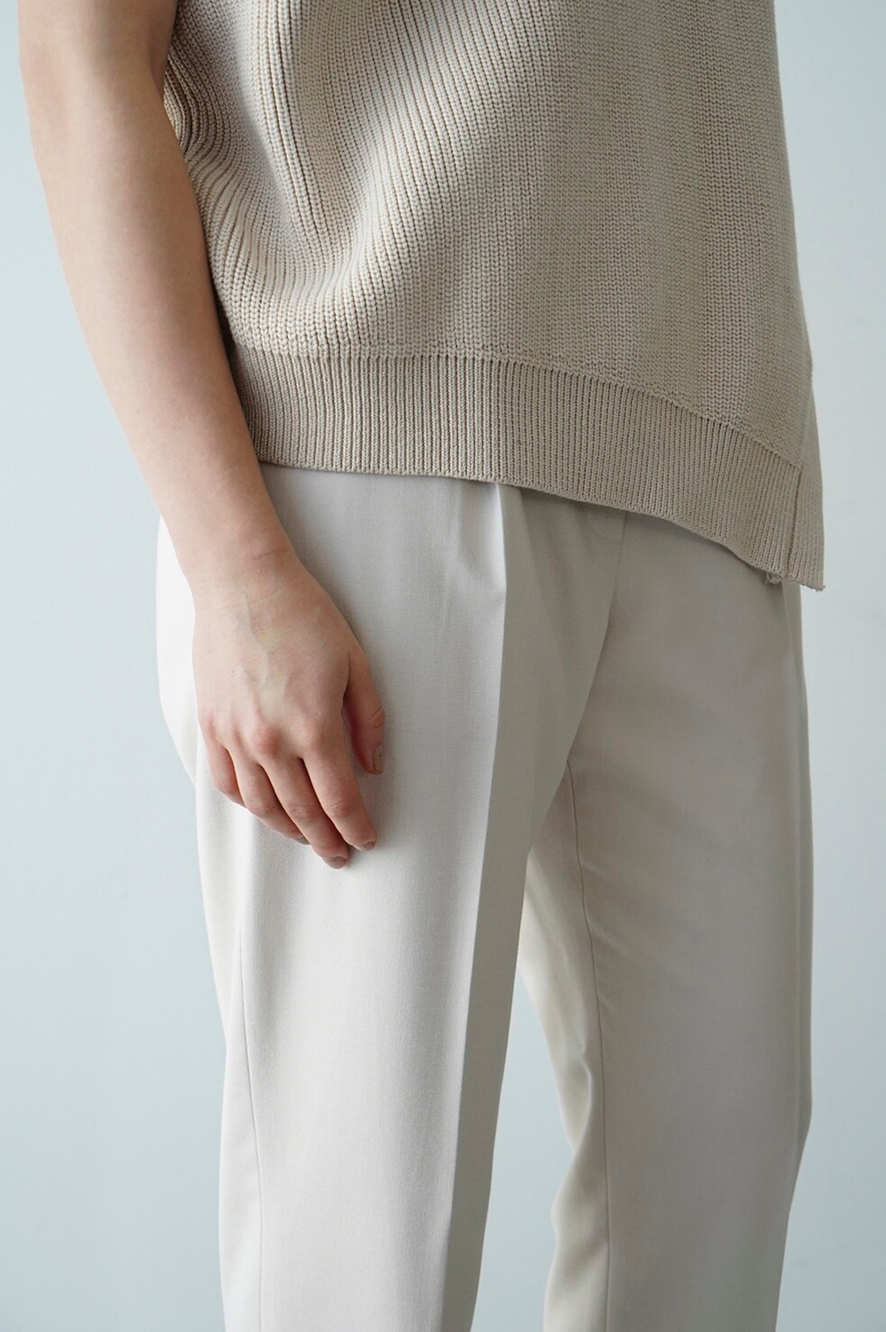 CLANE クラネ　 HIGH WAIST TAPERED PANTS