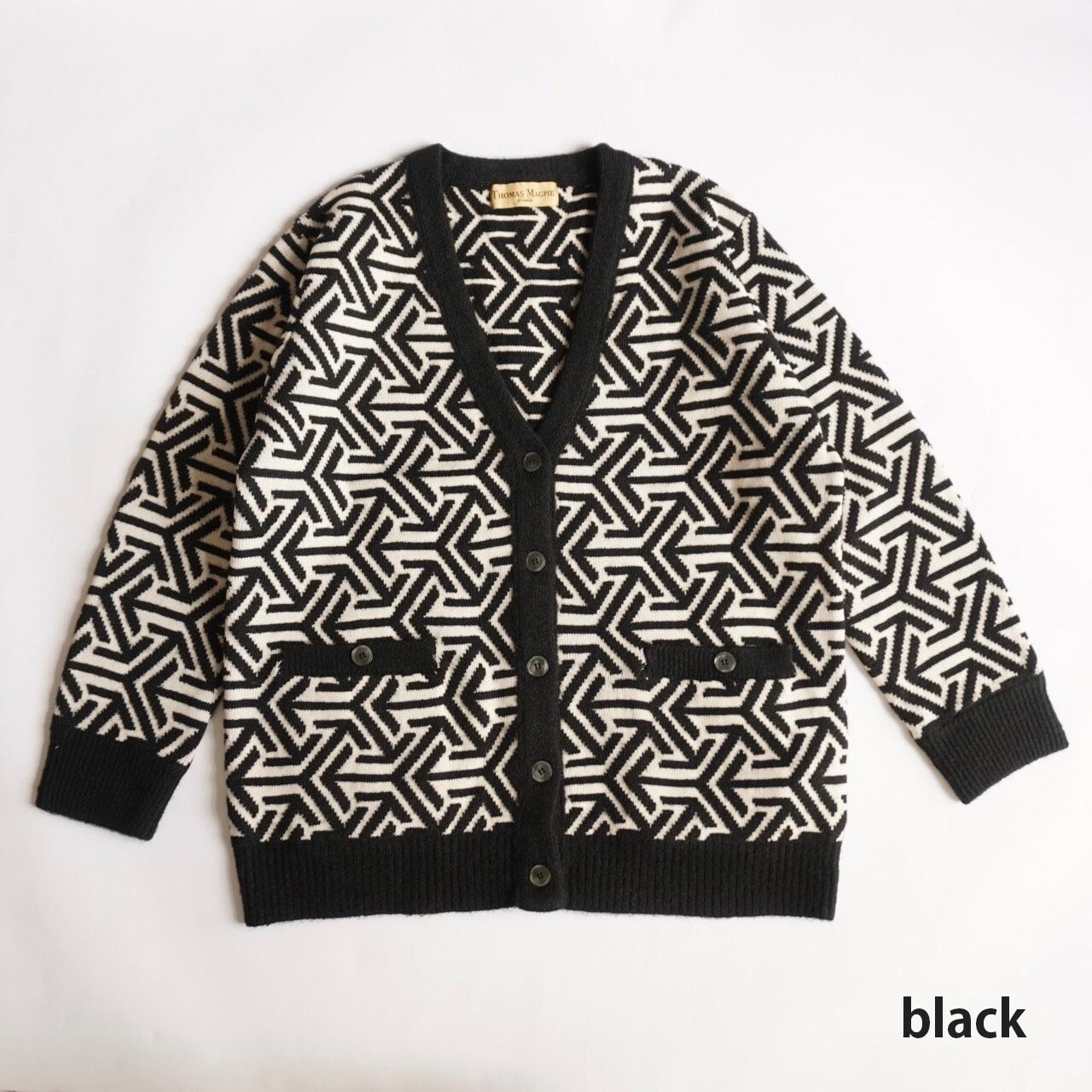 THOMAS MAGPIE knit cardigan “四方八方”【2243706】 | calm_select