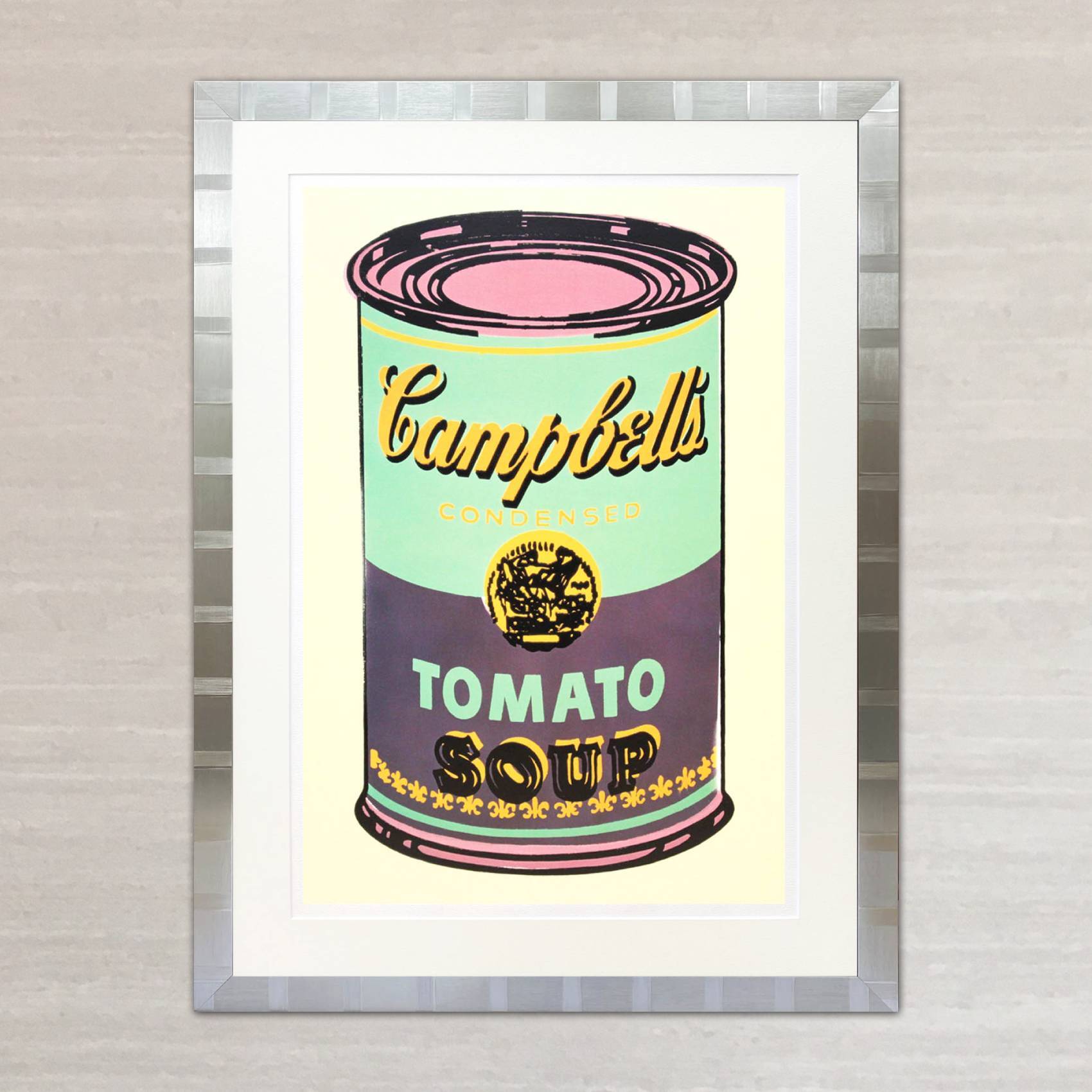 アンディ・ウォーホル 「キャンベル・スープ（トマト）」 版画 額装 限定品 アンディ ウォーホル 絵画「キャンベル スープ(トマト/グリーン