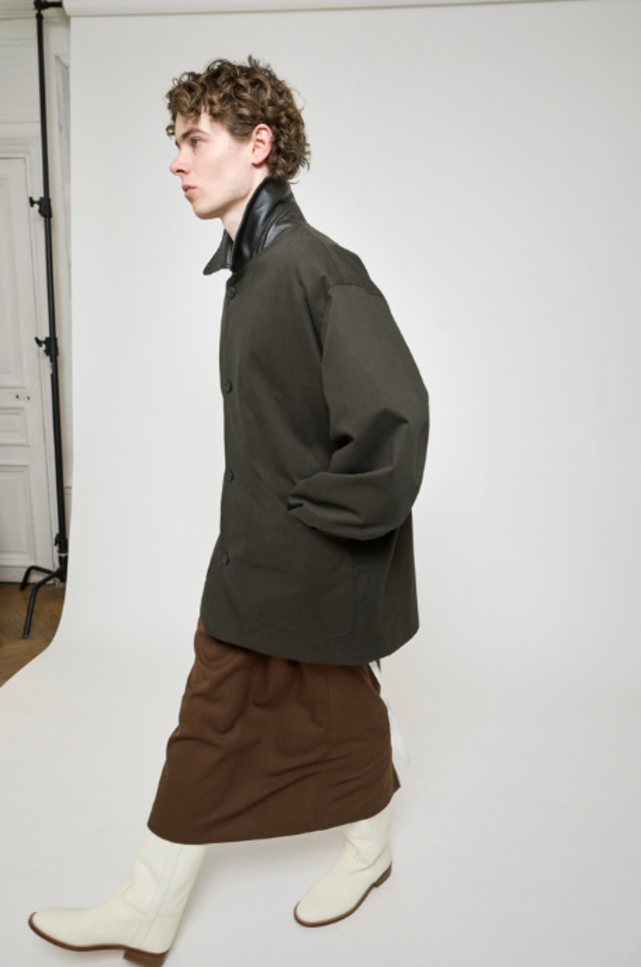 Cristaseya OVERSIZED BLOUSON WITH LEATHER PATCH | TOMMY'S KURAMAE