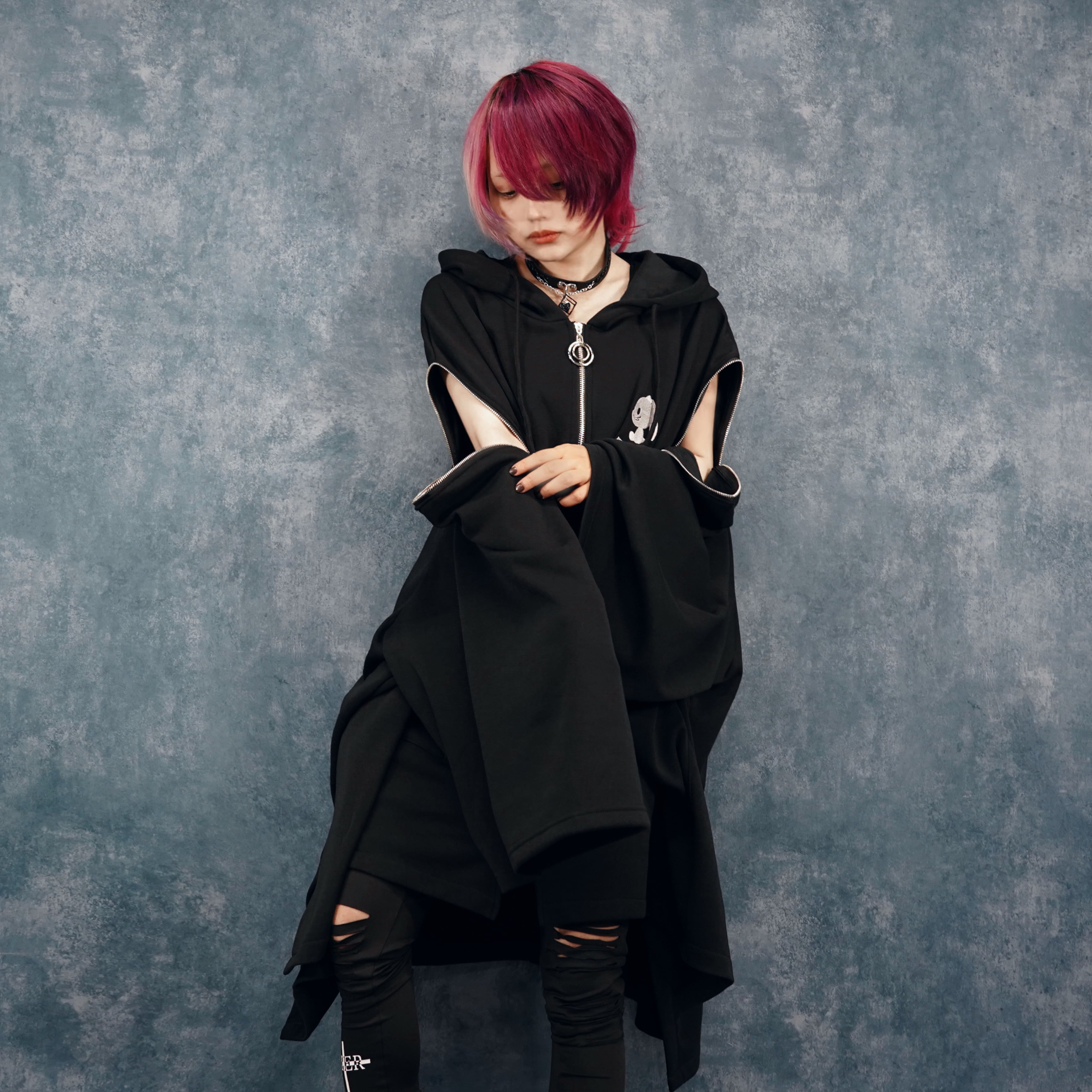 12/12日目玉大特価65%OFF】防寒SUPER OVERSIZE 2WAY ZIP PONCHO OUTER