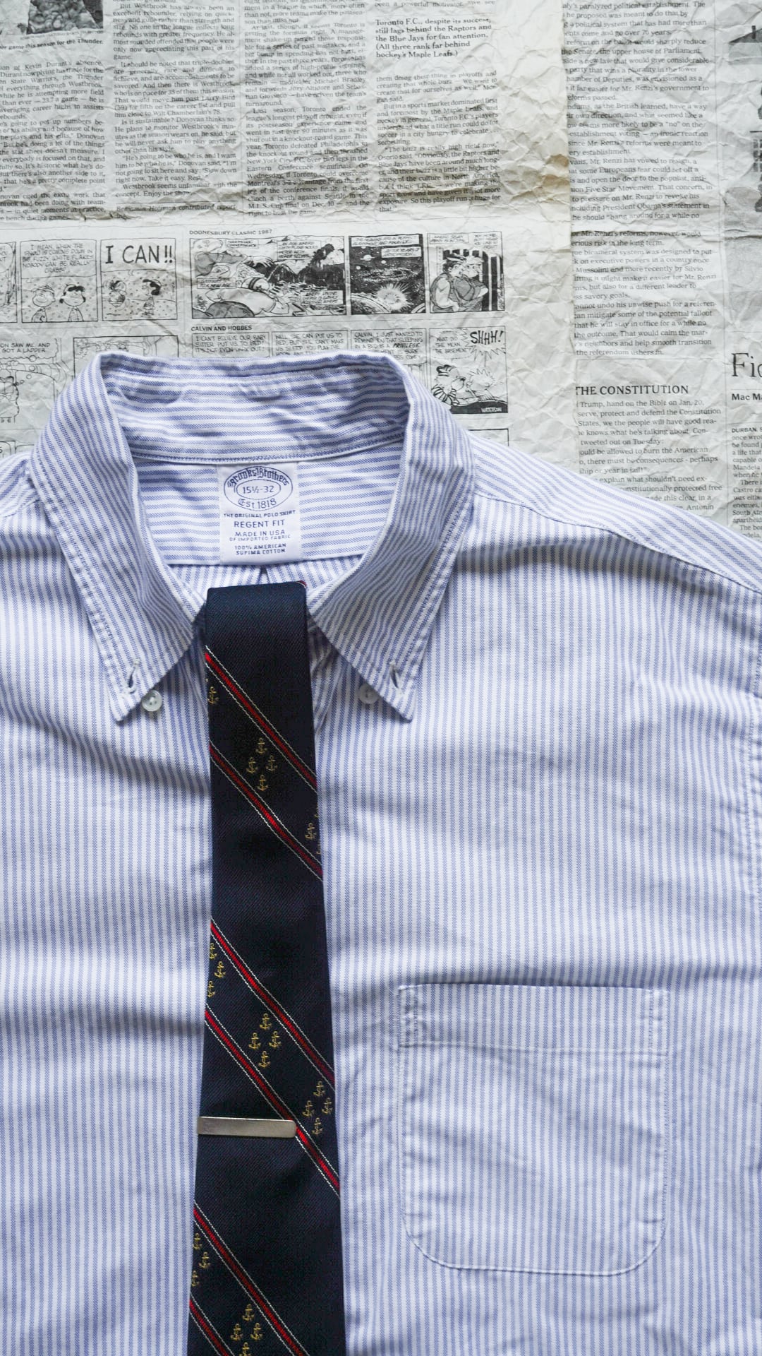 1960s】BROOKS BROTHERS ブルックスブラザーズ ストライプ × アンカー