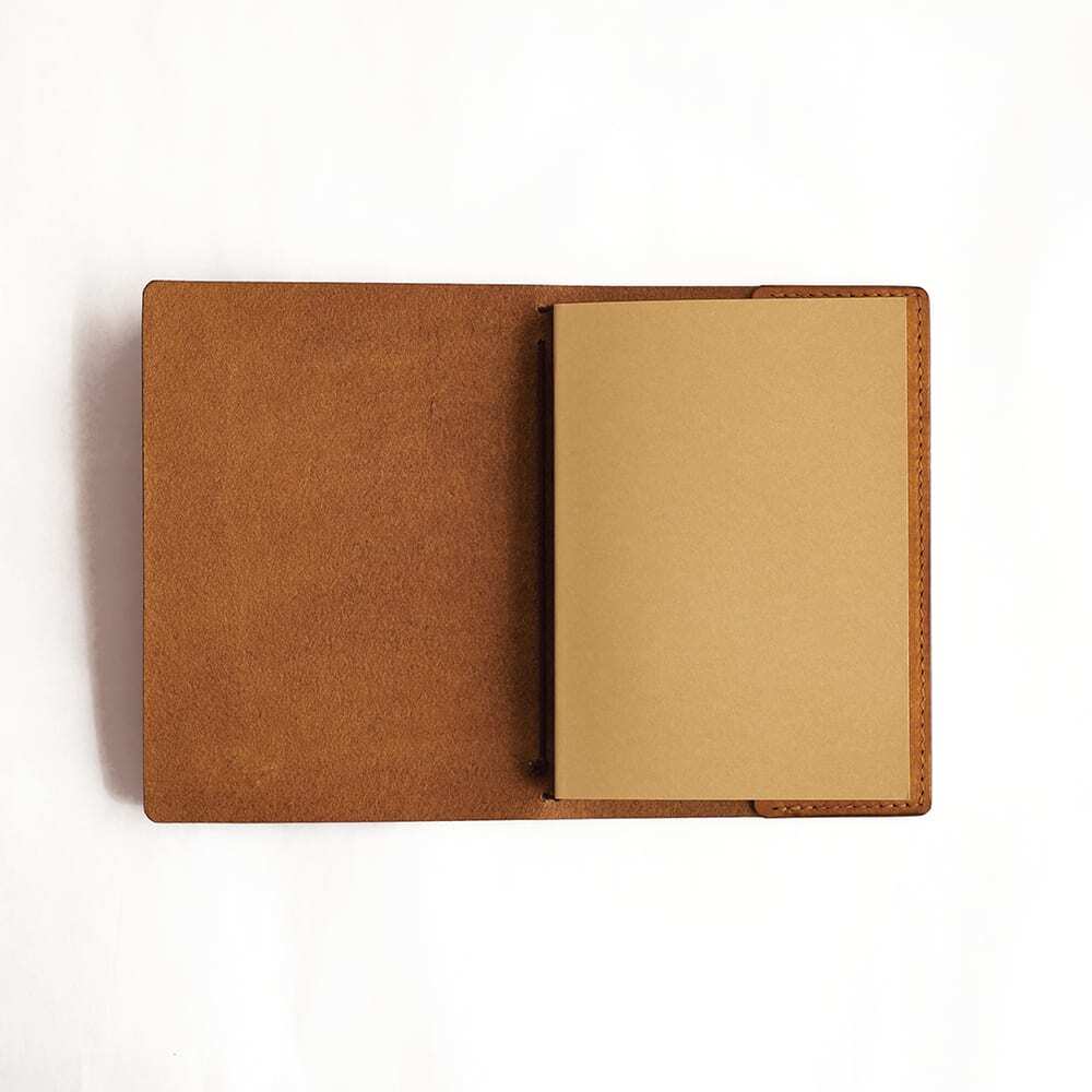 ブラウン　ノート 楽天市場】ビジネス手帳 6穴リングノート A5 PUレザー 傷防止 差し替え