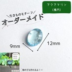 【9/13まで】生きものモチーフオーダー［アクアマリン（楕円）］