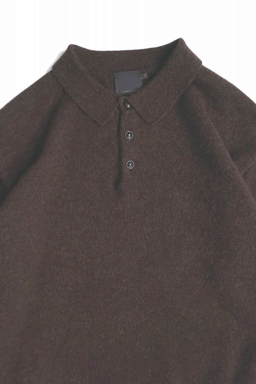 Alpaca Wool Smooth Knitted Polo