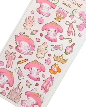 【セット販売】サンリオキャラクターズ×たけいみき　クリアシール　8種セット