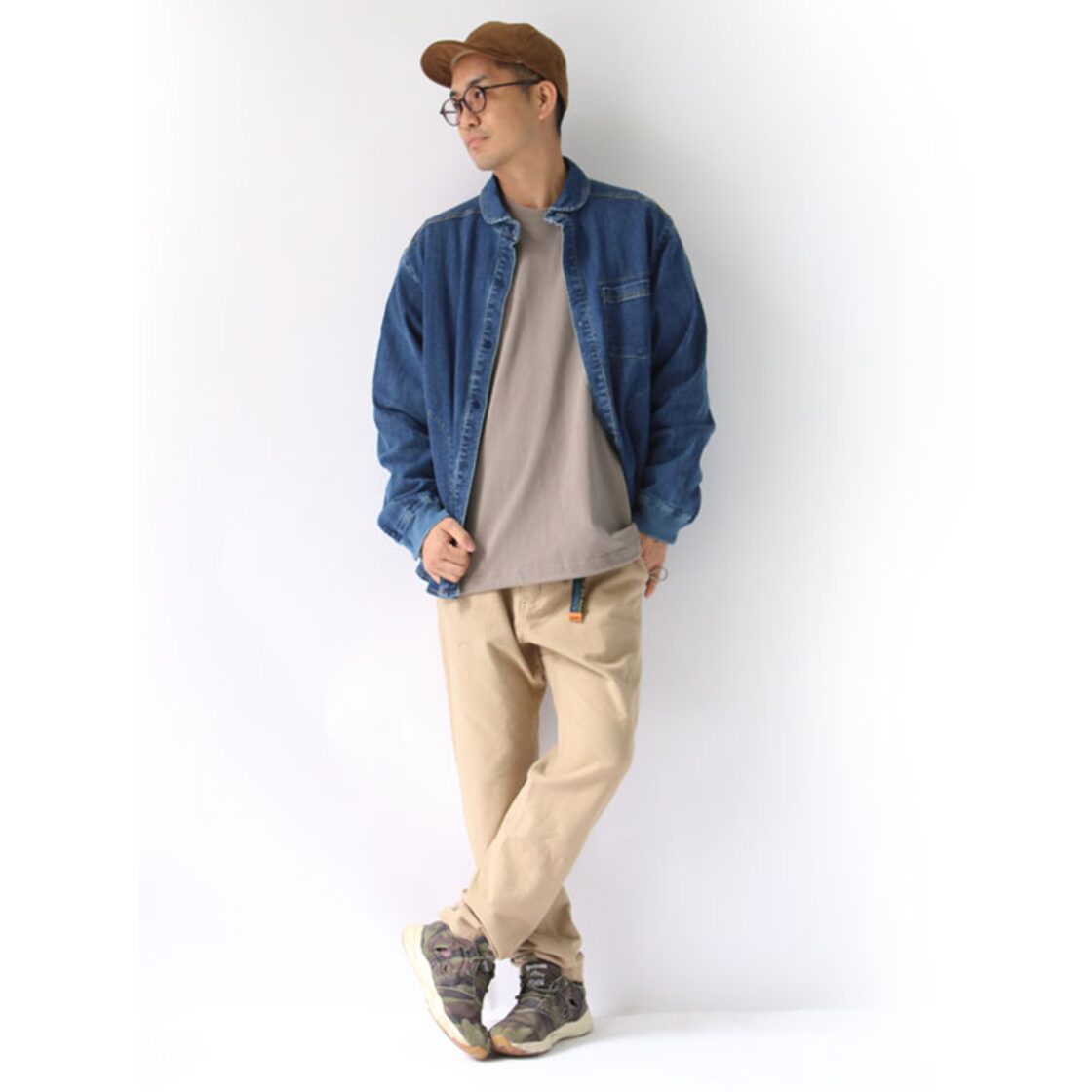 gym master ジムマスター 10oz ストレッチ デニム シャツジャケット 