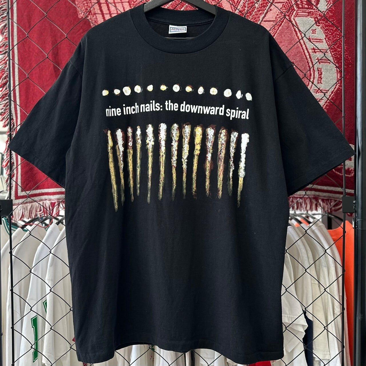 90s USA製 ハードコア バンド プリント 半袖Tシャツ XL オールド