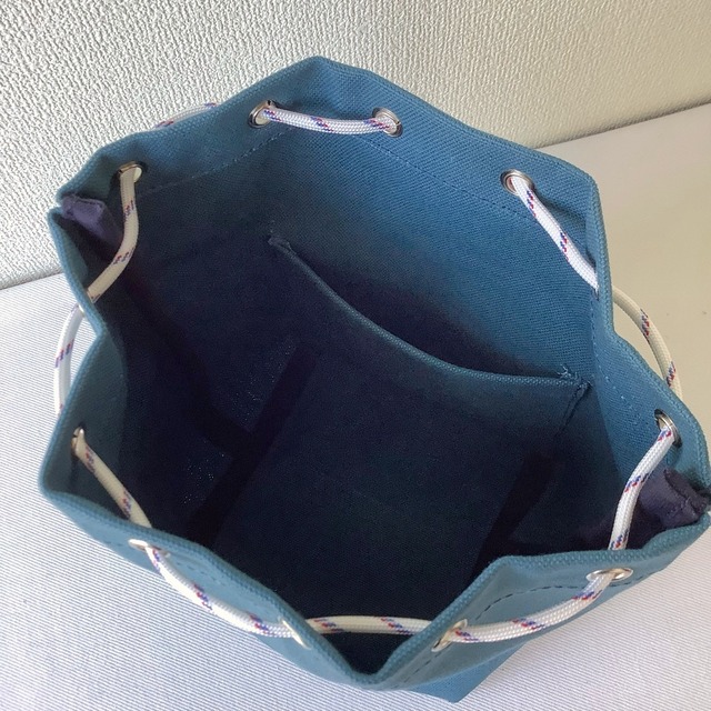 【全9色】シンプル巾着／倉敷帆布 8号帆布【受注制作】