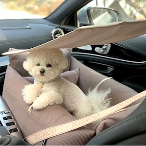 All-Round L Driving Kit【Mocha】with shade screen / Dugroo / Dog Car Seat / 日本未入荷