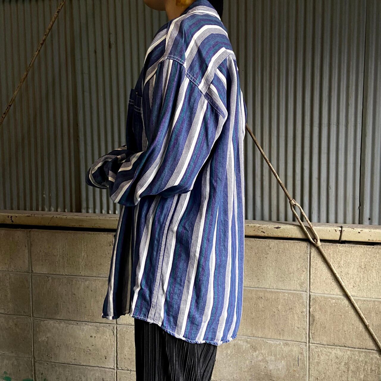 90年代 ARIZONA JEAN COMPANY 長袖 マルチストライプシャツ 90年代 ARIZONA JEAN COMPANY 長袖 マルチストライプシャツ