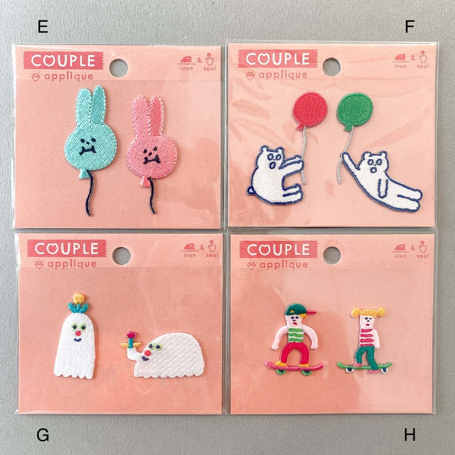 再入荷〉AIUEO 《COUPLE》アップリケ | Dua-アクセサリーパーツショップ