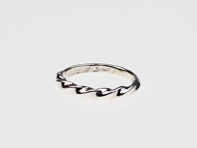 R-029 TRIANGLE TWIST リング | WAKAN SILVER SMITH online store