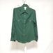 70s Polyester Shirt Dark Green