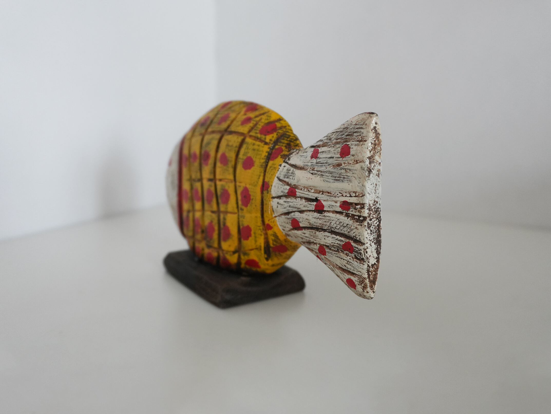 アフリカ雑貨 モロッコ 木彫りの魚｜アフリカ オブジェ｜Hand-Carved