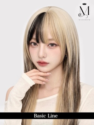 Basic - Beige Noir Long【商品番号 1018】レースフロントなし×