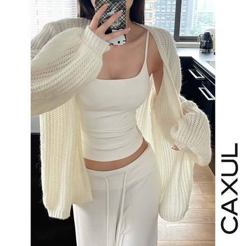 ざっくりニットカーディガン/２color