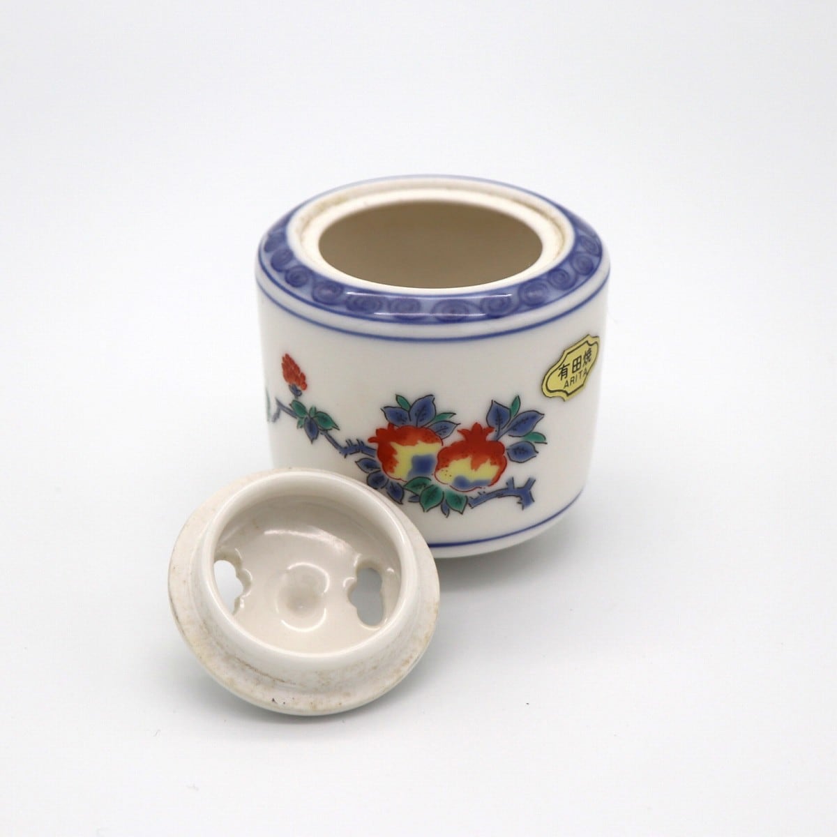 有田焼・曲水・香炉・茶道具・陶磁器・ざくろ・No.201017-11・梱包