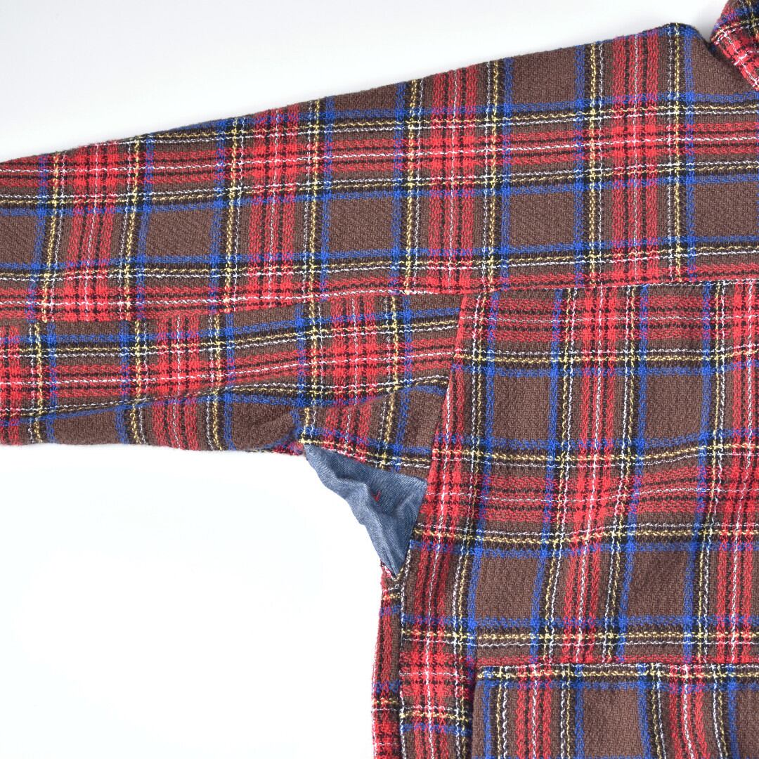 快晴堂 カイセイドウ ガールズタータンチェック・アルピーノスタンドヤッケ・ココアタータン【送料無料】