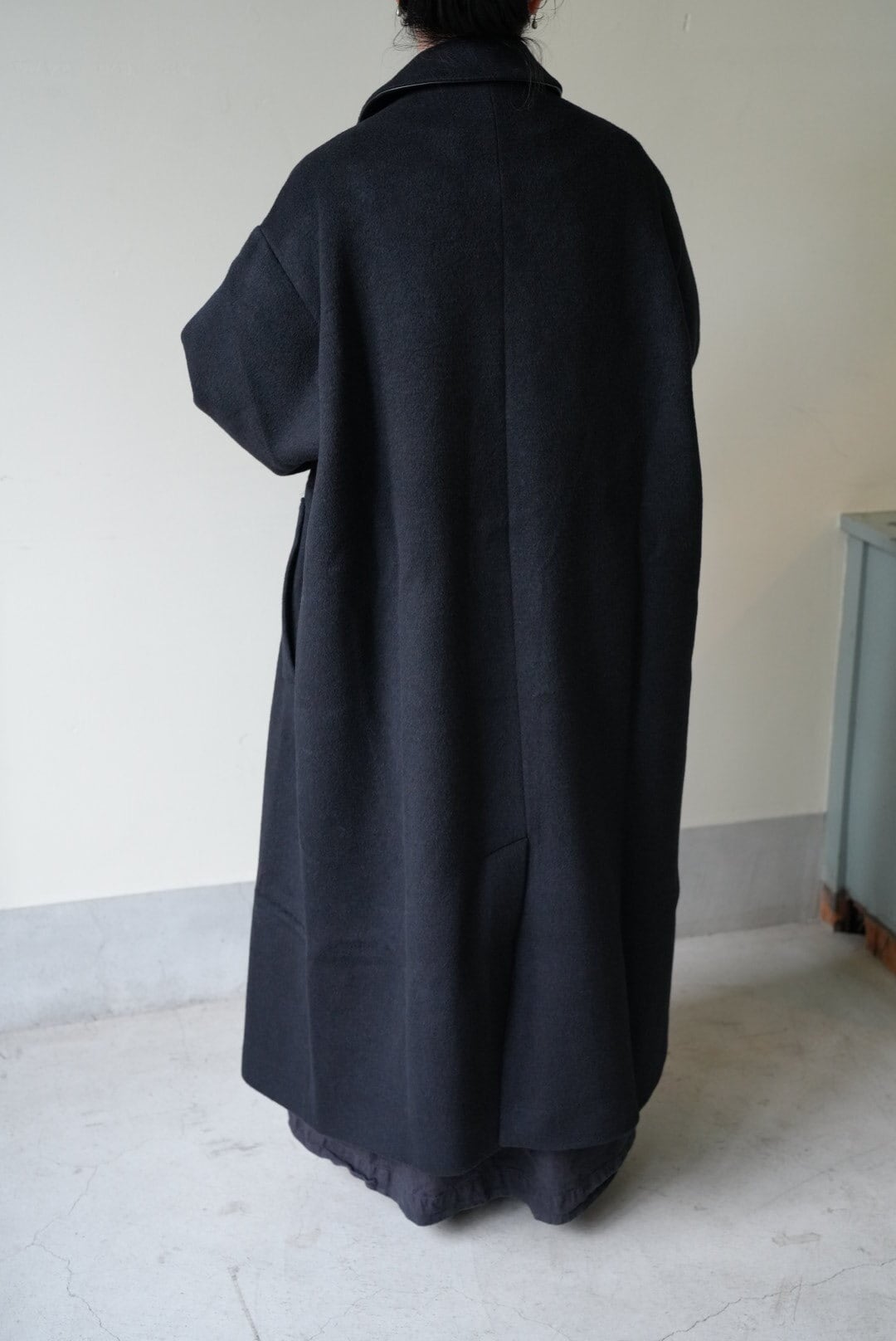 Cristaseya OVERSIZED COAT WITH LEATHER PATCH | TOMMY'S KURAMAE