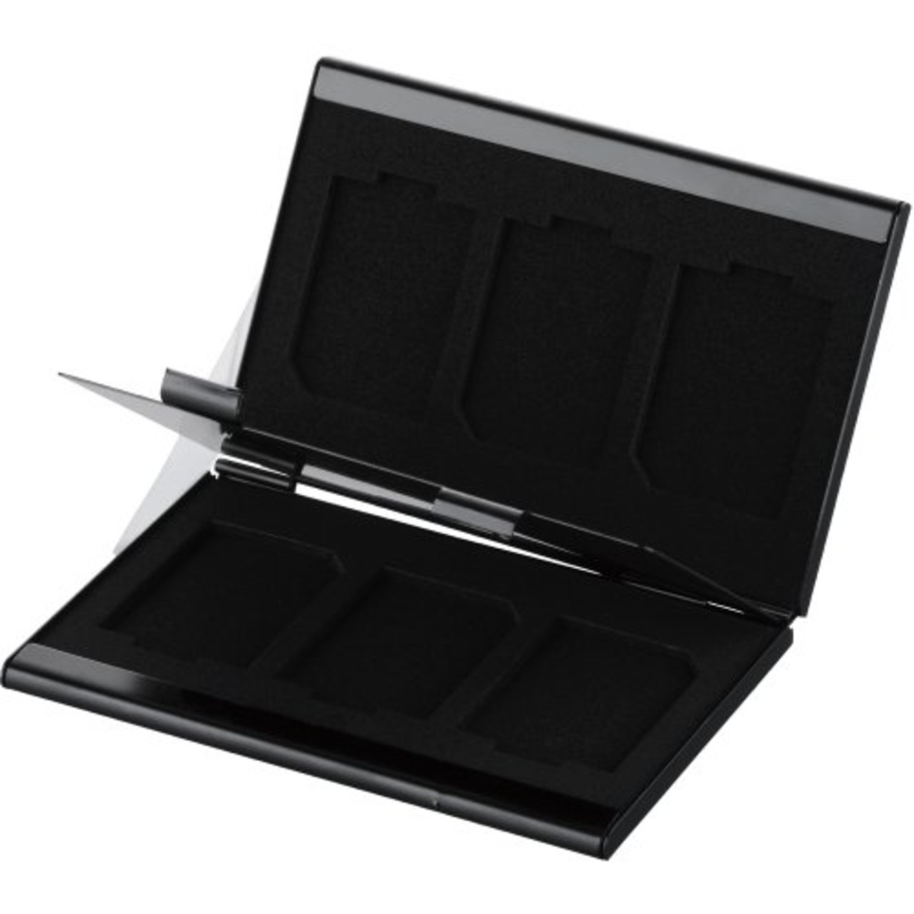 ナカバヤシ(Nakabayashi) Digio2 SDメモリーカードケース ダブルタイプ(丈夫なアルミ素材) ブラック MCC-1100BK