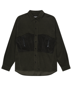 [SAN SAN GEAR] CORDUROY STRING POCKET SHIRTS [KHAKI] 正規品 韓国ブランド 韓国通販 韓国代行 韓国ファッション sansan san san サンサンギア