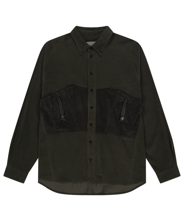 [SAN SAN GEAR] CORDUROY STRING POCKET SHIRTS [KHAKI] 正規品 韓国ブランド 韓国通販 韓国代行 韓国ファッション sansan san san サンサンギア