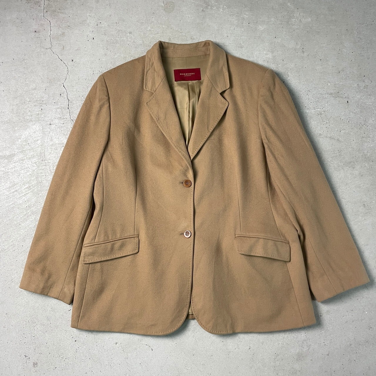 Burberry LONDON バーバリー ウールテーラードジャケット レディースL 