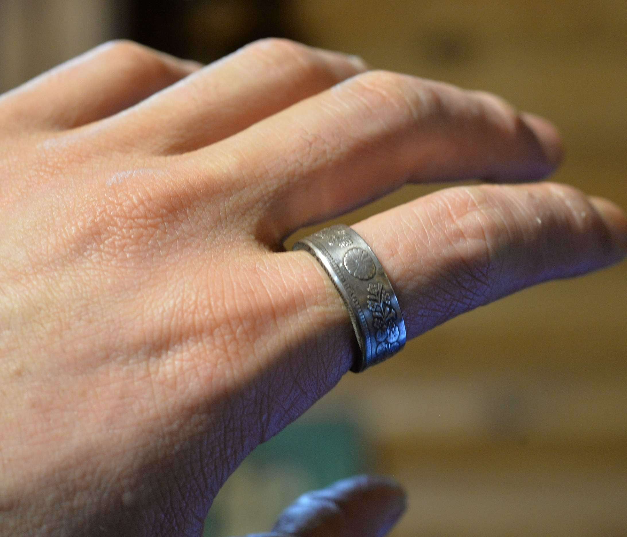 古銭 旭日50銭で指輪お作りします | type2rings