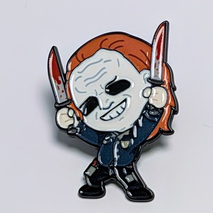 ⚡️SPECIAL PRICE⚡️送料無料！ ★ピンズ PINS★ピンバッジ 【 Horror Movie Character ( ホラームービーキャラ ) 】『 ホラー映画のスーパースターピンズセット(笑) 』4Pセット / ホラー映画 〚アメリカン雑貨 アメトイ〛
