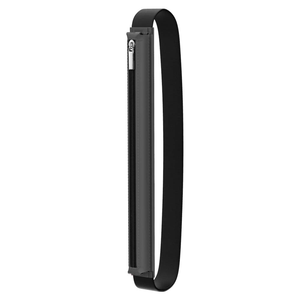 MoKo Apple Pencil ケース 第1/2世代/USB-C/Pencil Pro兼用 アップルペンシルホルダーケース 9.7~13インチ対応 ペンカバー チャック式 PUレザー ゴムバンド付きiPad A16/10世代/iPad Air 11"/iPad 10.2/iPad 9.7"/iPad Pro 11/13など Gray