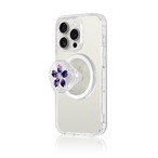 彩・牡丹 - 和風 クリアスマホソケット/MagSafe対応【Re:design】