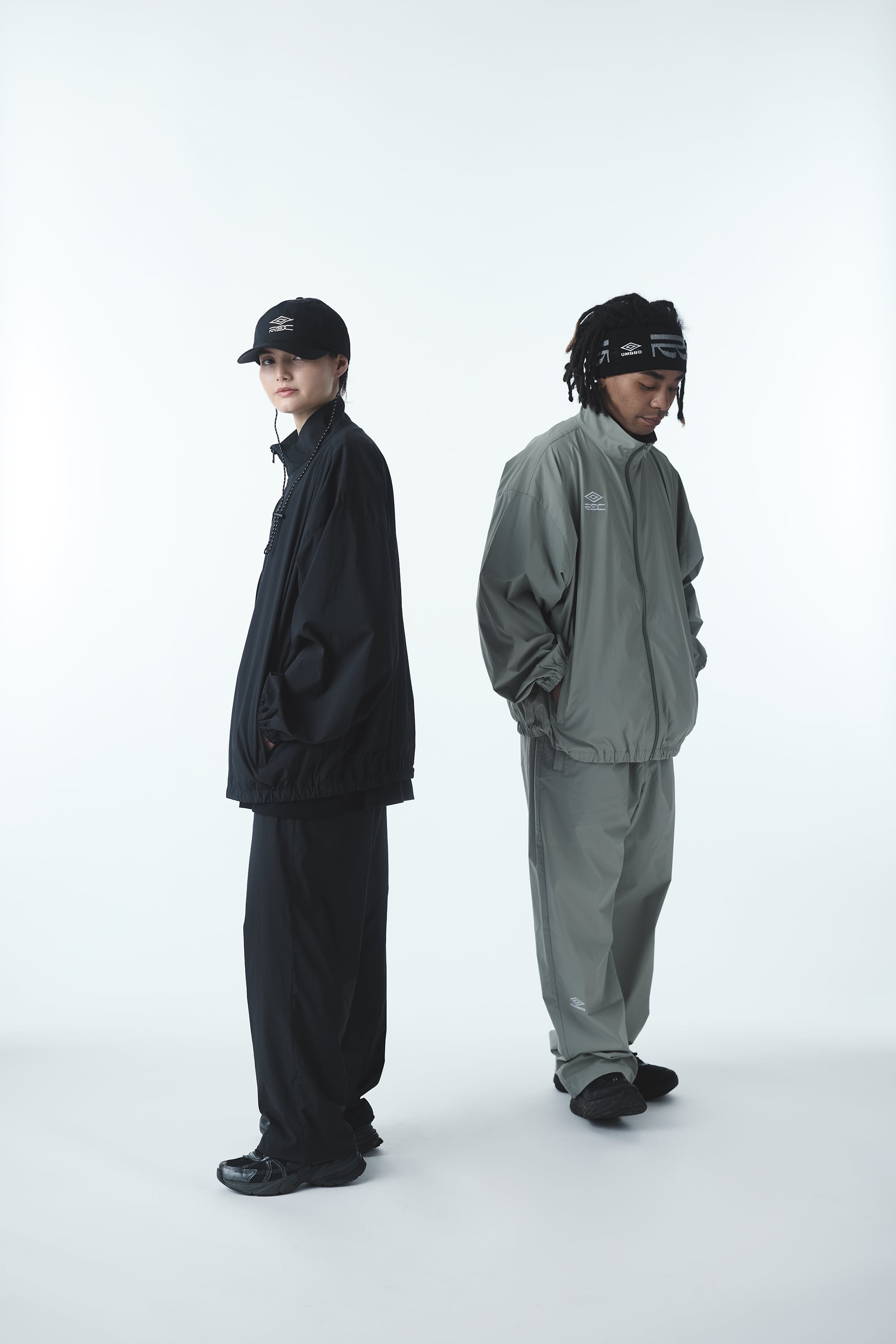 アンブロ×レインボーディスコクラブ　ナイロンジャケット　パンツ　上下セットアップ RDC × UMBRO Track Pants | BLACK | Rainbow Disco Club