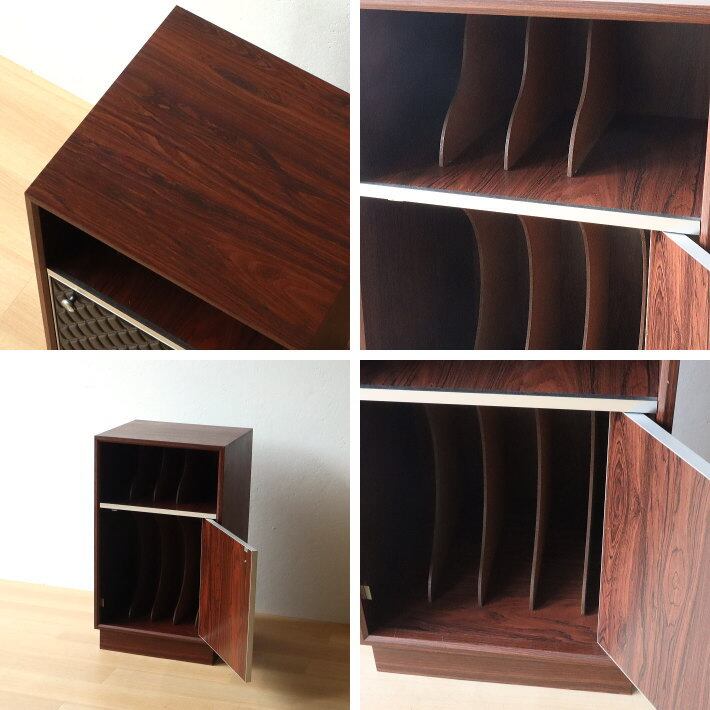 昭和レトロ 古家具 木製レコードラック キャビネット テレビ台 ウッド