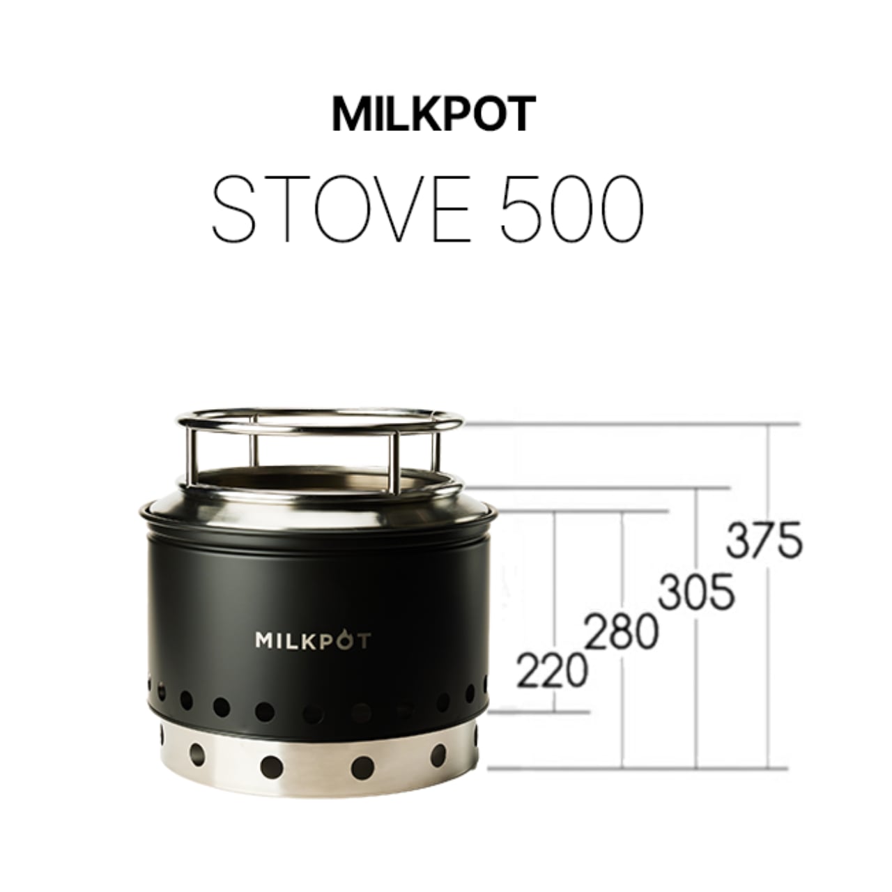 MILKPOT Stove 500 ミルクポット　焚き火台　2次燃焼 MILKPOT Stove 500 Coyote Tan | MARUPU