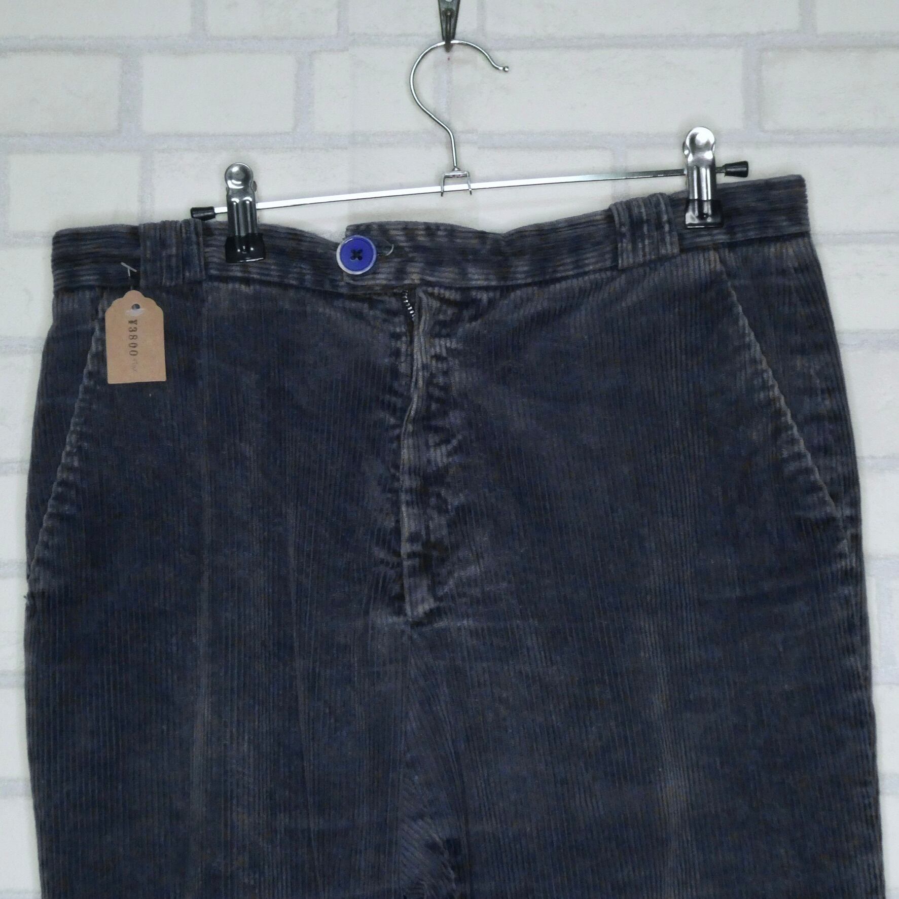 BRICE 【太畝】コーデュロイパンツ W32×L30 ネイビー | 古着屋 BRICE 【太畝】コーデュロイパンツ W32×L30 ネイビー | 古着屋